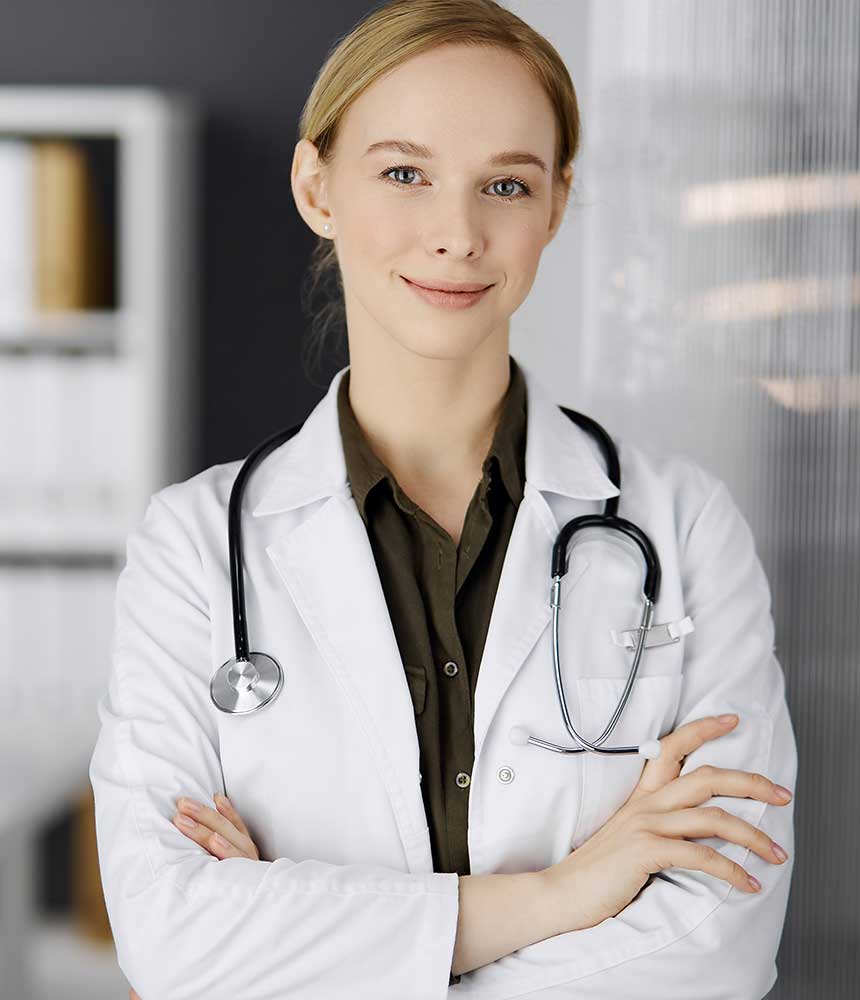 young woman doctor